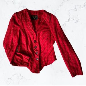 Vintage Vivienne Westwood Anglomania 90s Red Plaid Tartan Blazer